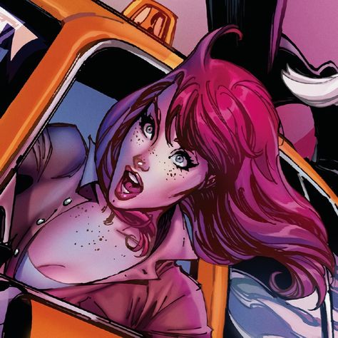 Mj Marvel Comics, Mary Jane Watson Icons, Mj Watson Comic, Mj And Black Cat, Mary Jane Watson Comic, Mary Jane Marvel, Mary Jane Comic, Mayday Parker, Mj Watson