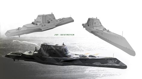 Uss Zumwalt, Destroyer Ship, Military Tactics, Infinite Warfare, Future Transportation, Naval Force, Sci Fi Ships, Concept Car Design, Concept Ships