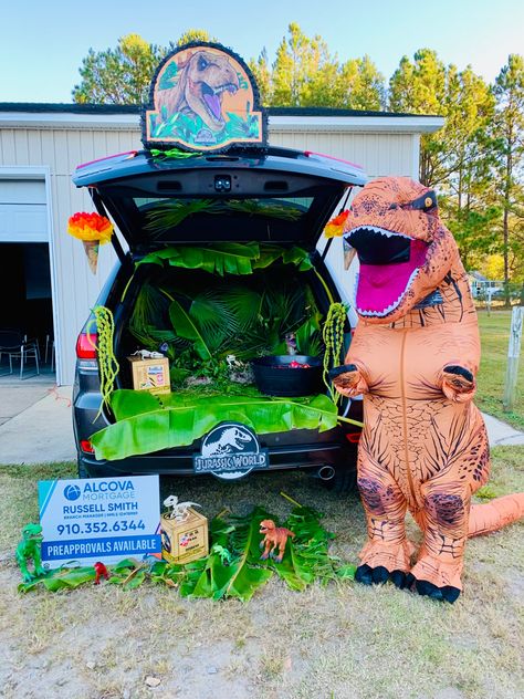 #jurassicparkworld #mortgages #trunkortreat #halloween Trunk Or Treat Ideas, Treat Ideas, The Trunk, Jurassic Park World, Trunk Or Treat, Fire Hydrant, Jurassic Park, Dinosaurs, A Car