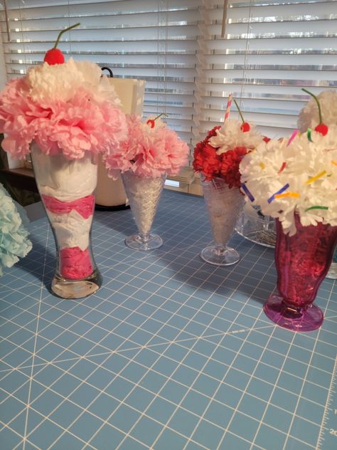 Grease Party, 50s Theme Parties, Old Fashioned Ice Cream, Lingerie Party, Body Con Dress Outfit, Twin Shower, Ice Cream Theme, Sprinkle Baby Shower, Ice Cream Social