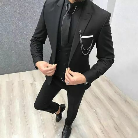 Slim Fit Groom Suit, Male Suits, Terno Slim, Cheap Suits, Double Breasted Vest, Blue Suit Men, Man Blazer, Groom Tuxedo, Men With Street Style