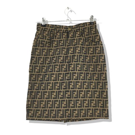 Vintage Fendi Zucca Monogram Women Skirt Size 24 Fendi Zucca Jeans Couture Italy Fendi Roma Italy Zipper Skirt W24 L20 by slayvin on Etsy Fendi Clothes, Fendi Skirt, Buy Clothes Online, Vintage Fendi, Brown Skirt, Zipper Skirt, Clothes Women, Knitting Girls, Bags Designer Fashion