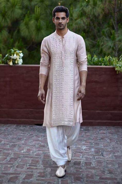 Explore Luxury Designer Menswear Collection Online at Aza Fashions Ivory Kurta For Men, Peach Kurta For Men, Men Kurta Designs Style, Kurta Designs Men's, Mens Traditional Wear, Indian Wedding Clothes For Men, Kurta Pajama Men, Wedding Kurta For Men, Salwar Pants