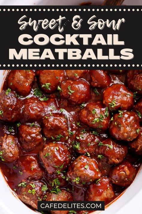 Best Meatball Sauce Appetizers, Meat Ball Appetizers Parties, Candied Meatballs, Pioneer Woman Cocktail Meatballs, Sweet And Sour Meatballs Appetizers, Sweet A D Sour Meatballs, Horderves Appetizers Meatballs, Sweet And Sticky Meatballs, Potluck Meatball Recipes