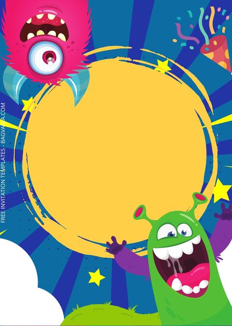 Get 10+ Monster Surprise Birthday Invitation Templates #free #freeinvitation2019 #birthday #disney #invitations #invitationtemplates Halloween Printouts, Carnival Card, Cinderella Birthday Invitation, Bowling Birthday Invitations, Monster Invitations, Monster Birthday Invitations, Birthday Party Halloween, Surprise Birthday Invitations, Dinosaur Birthday Invitations