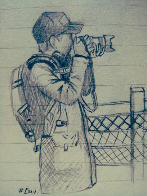 Camera-man BTS fanart SUGA Cre: @mialarmy Fb: Nơi dành cho Bangtan Camera Drawing, Pencil Sketch Drawing, Best Anime Drawings, Kpop Drawings, Figure Sketching, Doodle Art Designs, Bts Drawings, Sketch Painting, Amazing Art Painting