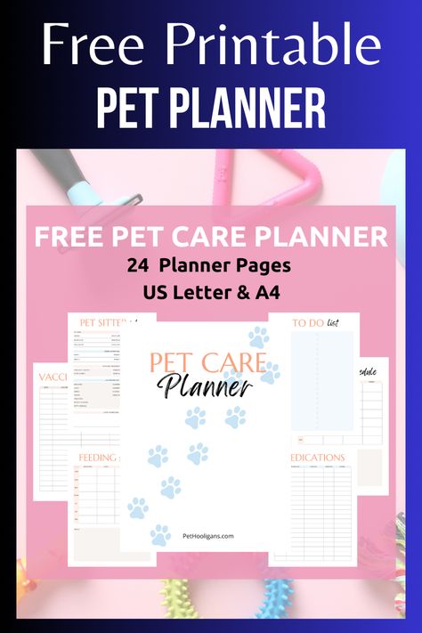 free pet planner printables Pet Care Printables, Pet Care Planner, Pet Planner, Binder Printables Free, Pet Organization, Holiday Calendar, Printables Free, Pet Car, Planner Printables Free