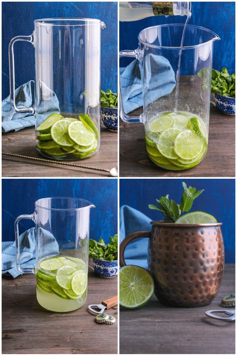 Big Batch Moscow Mule - New South Charm: Large Batch Moscow Mule Recipe, Moscow Mule Large Batch Recipe, Batch Moscow Mule, Moscow Mule Batch Recipe, Big Batch Moscow Mule, Pitcher Moscow Mule Recipe, Pitcher Of Moscow Mule Recipe, Holiday Moscow Mule Pitcher, Large Batch Moscow Mule