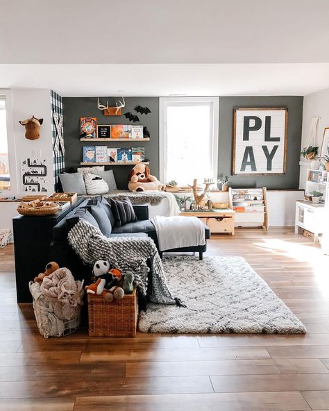 23 Brilliant Toy Storage Ideas to Stay Organized Toy Organization For Small Spaces, Organization For Small Spaces, Ikea Apartment, Ivar Cabinet, Living Room Toy Storage, Toy Storage Ideas, Modern Playroom, Tidy House, Toy Storage Solutions