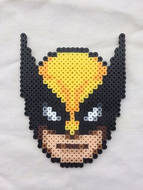 Wolverine Perler Beads Ideas, Perler Creations, Pixel Beads, Pearl Beads Pattern, Art Perle, Arte 8 Bits, Pony Bead Patterns, Hama Beads Design, 8bit Art