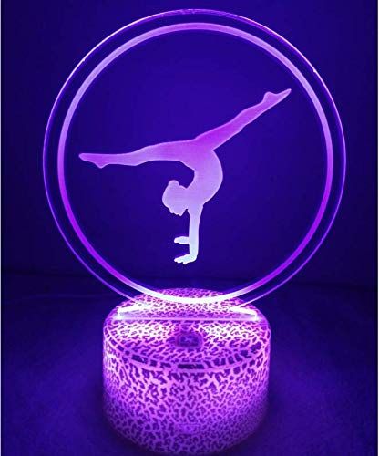 Gymnastic Bedroom Ideas, Gymnastics Room Decor, Gymnastics Bedroom, Gymnastics Room, Lampe Art Deco, Future Bedroom, Led Decoration, Illusion 3d, 3d Night Light