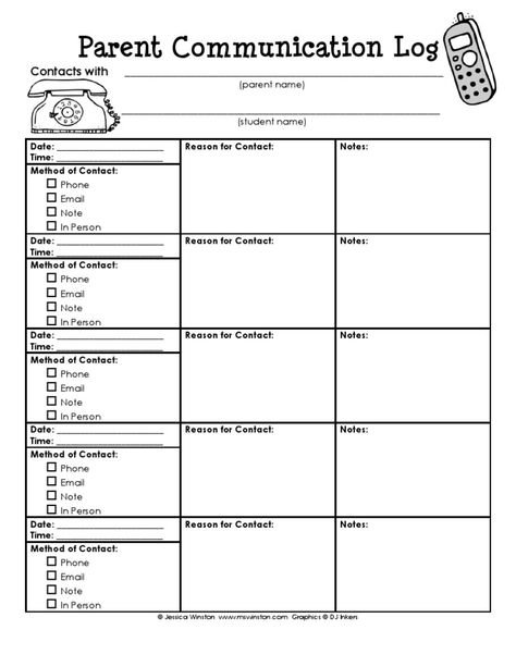 I love this document for keeping track of communication with parents. As we know, it is pertinent to keep up with our parents and this is a reminder of why and when they were last contacted! Parent Phone Call Log, Parent Communication Log Free Printable, School Nurse Forms Free Printable, Parent Communication Ideas, Teacher Communication Log, Parent Conferences, Parent Communication Log, Teacher Communication, People Management