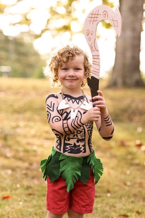 Maui Halloween Costume Diy, Diy Moana Outfit, Hawaian Costume, Diy Girls Costumes, Moana Birthday Party, Fiesta Tropical, Diy Costumes Kids, Disney Inspired Fashion, Kids Costumes Boys