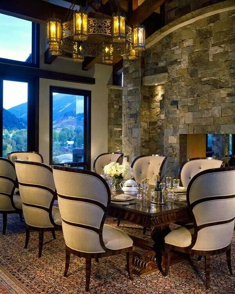 . Classy Dining Room, Luxurious Dining Room, Red Mountain, Dining Room Table Decor, Beautiful Dining Rooms, Aspen Colorado, Dining Room Wall Decor, Luxury Dining Room, Elegant Dining Room