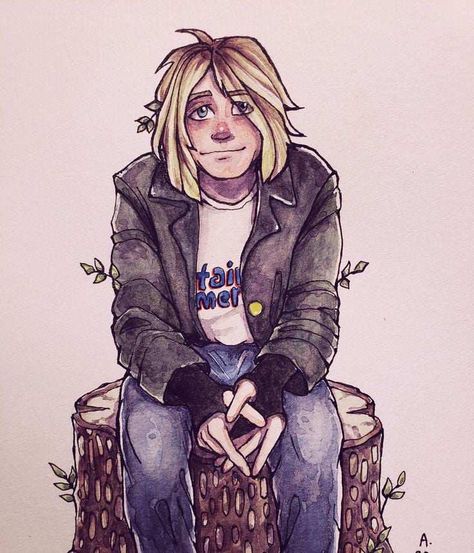 Nirvana Fan Art, Nirvana Funny, Kurt Cobain Art, Nirvana Art, Nirvana Music, Nirvana Kurt Cobain, Nirvana Kurt, Emo Kid, Drawing Reference Poses