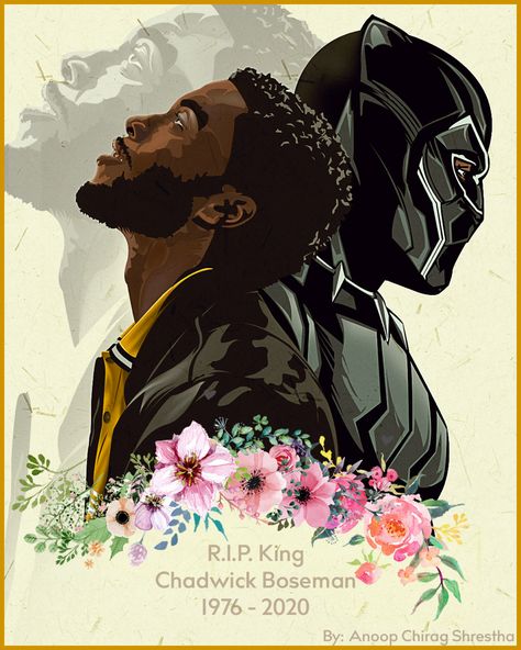 In the loving memory of Chadwick Boseman aka Black Panter Black Panther Wakanda Forever Drawing, Black Panther Art Marvel, Chadwick Boseman Drawing, Chadwick Boseman Art, Black Panther Artwork, Chadwick Boseman Black Panther, African Logo, Black Panther Drawing, Black Panther Images