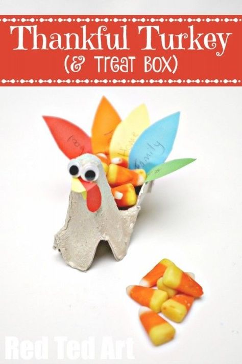 From Egg Carton to Thankful Turkey a super duper cute upcycled project, getting the kids think about what they are thankful for Turkey Art Projects, Thankful Crafts, Fun Thanksgiving Crafts, Turkey Treats, Thankful Turkey, Thanksgiving Turkey Craft, Easy Thanksgiving Crafts, Turkey Crafts, Egg Carton Crafts