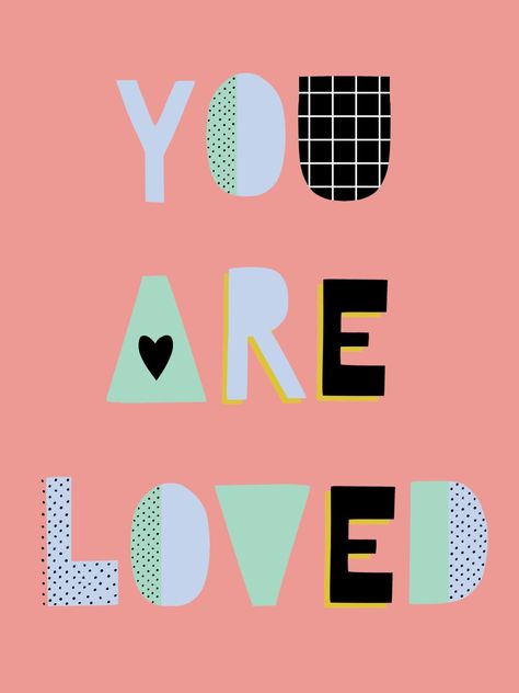 Free You are Loved Poster | A Joyful Riot Do Hard Things, Tv Cabinet Design, Today Is A Good Day, Handmade Signs, Pink Posters, Handmade Sign, Quotes About Motherhood, Love Posters, You Are Loved