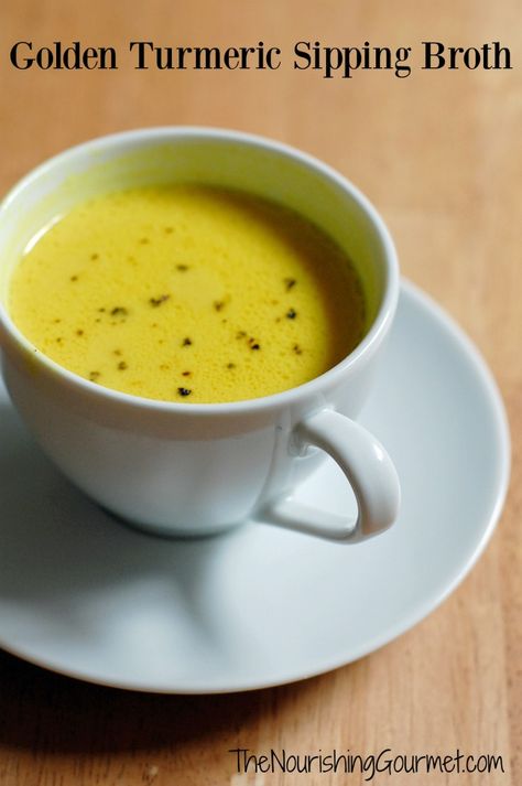 Sipping Broth, Turmeric Recipes, Broth Recipes, Golden Milk, Starters Recipes, Bone Broth, Healthy Nutrition, So Delicious, Nutrition Recipes