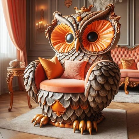 Living Room - Trending Art Works Quirky Furniture, Whimsical Furniture, Quirky Decor, Cozy Chair, Living Room Trends, Trending Art, Wooden Design, World Of Interiors, Home Trends