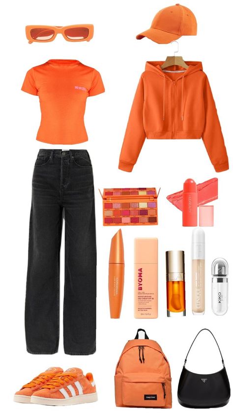 ✨OUTFIT✨ Orange Outfits, Orange Fits, Orange Outfit, Aesthetic Outfit Ideas, Orange Aesthetic, Aesthetic Outfit, Aesthetic Clothes, Outfit Ideas, Girl Outfits