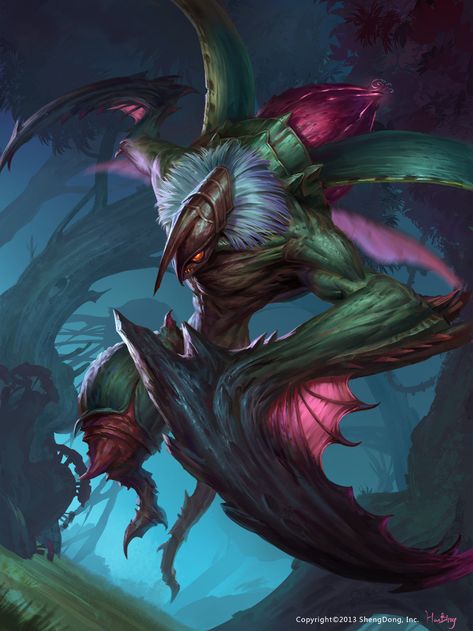 ArtStation - Praying Mantis Plant Monster, Dark Creatures, Beast Creature, Creature Artwork, Monster Characters, Cool Monsters, Fantasy Beasts, Alien Concept Art, Monster Concept Art