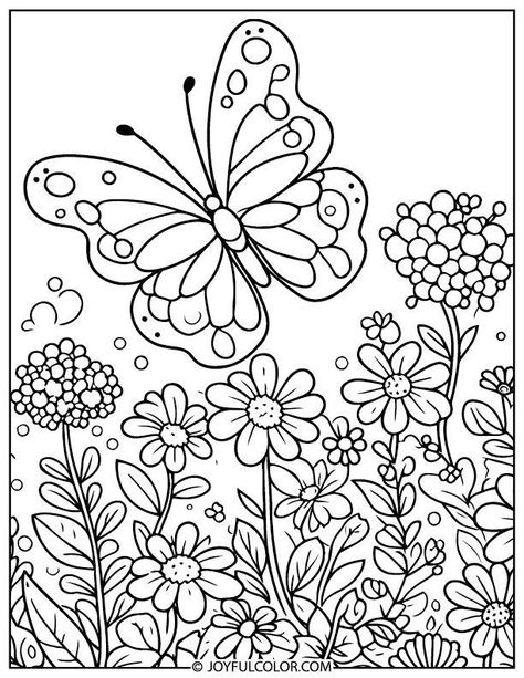 Download your free butterfly coloring pages and add a splash of color to your day! Fun, easy, and perfect for a relaxing creative break. Printable Butterfly Coloring Pages, Magical Coloring Pages, Coloring Pages Easy, Butterfly Coloring Pages, Printable Butterfly, Easy Butterfly, Garden Coloring Pages, Bee Coloring Pages, Butterfly Coloring