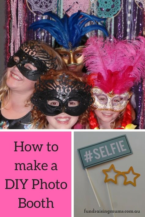 How to make a DIY Photo Booth Photobooth Ideas, End Of Year Party, Corporate Dinner, Diy Photo Booth, Fundraising Ideas, Photo Booths, School Fundraisers, Fundraising Events, Diy Photo