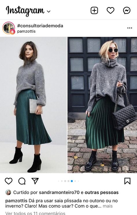 Dark Green Skirt Outfit, Green Skirt Outfit, Green Skirt Outfits, Dark Green Skirt, Dark Green Dress, Deep Winter, Skirt Outfit, Green Skirt, Skirt Outfits