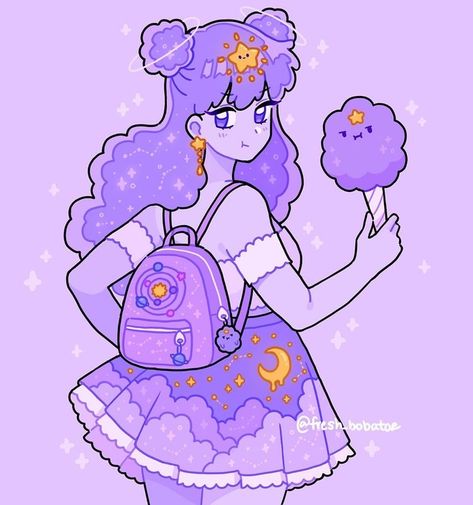 artist: fresh_bobatoe Bobatae Art, Fresh_bobatae Art, Purple Emoji, Princess Fanart, Lumpy Space, Lumpy Space Princess, Arte Do Kawaii, Space Princess, 강아지 그림