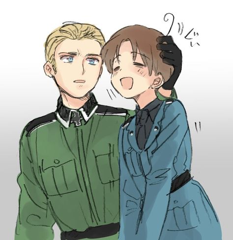 Oh my goodness, they are both so CUTE. Now I laugh in history class every time people talk about Germany and italy Hetalia Italy X Germany, Italy X Germany Hetalia, Hetalia Germany X Italy, Germany X Italy, Aph Italy, Hetalia Italy, Hetalia Anime, Hetalia Characters, Hetalia Ships