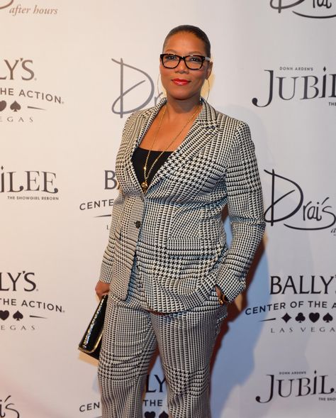 Queen Latifah Style, Dresses For Apple Shape, Androgynous Outfits, Classy Lady, Curvy Style, Queen Latifah, Queen Fashion, Big Girl Fashion, Tomboy Outfits