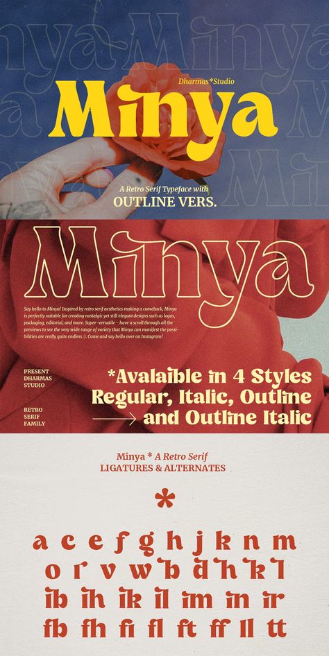 Minya Serif Font Natural Fonts Typography, Font Ideas Design, Graphic Fonts Typography, New Fonts 2024, Free San Serif Fonts, Crazy Fonts, Fonts 2024, Fonts Website, Mixed Fonts