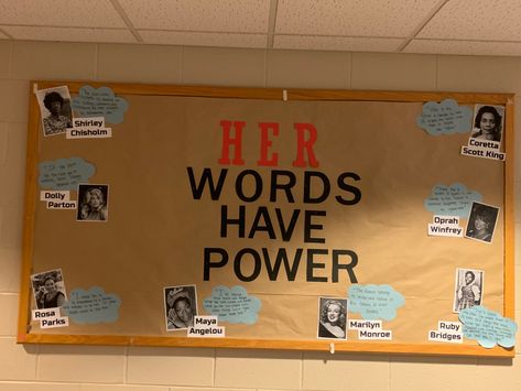 Women History Month Bulletin Board Ideas, Womens History Month Bulletin Board Ra, Women's History Month Bulletin Board, Women’s History Month Bulletin Board, Women History Month Bulletin Board, Residence Life Bulletin Boards, High School Bulletin Boards, Bulletin Boards Theme, Womens History