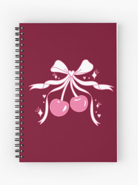 #illustrationdesign #illustrations #journalprintable #journalaesthetic #cherriesbow #coquetteaestethic #cherrybow #cherries #cherrieswithbow #red #preppy #cherrycute #discocherries #journal #journalcherry #cherriesaesthetic #journaldesign #journalcherries #cooljournal #cherriesaesthitic #journalRedbubble #coolthingstobuy #thingstobuy #aestheticstufftobuy #buyjournal #redbubble #findyourthings #journalgift #discocherry #pink #pinkaesthetic  Pink cherries with sparkles and bow. Journal Red Preppy, Aesthetic Notebook, Cool Journals, Journal Aesthetic, Decoration Room, Journal Design, Journal Gift, Journal Printables, Retro Aesthetic