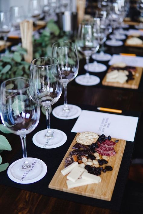 Wine Tasting Party | California Vs. France – Casa Pizzi Wine Tasting Table Setting Party Ideas, Wine Tasting Set Up Ideas, Wine And Cheese Tasting Party, Wine Tasting Cheese Board, Wine And Cheese Pairings Party, Charcuterie Board Wine Tasting, Wine Tasting Set Up At Home, Wine Party Table Set Up, Napa Themed Party Wine Tasting