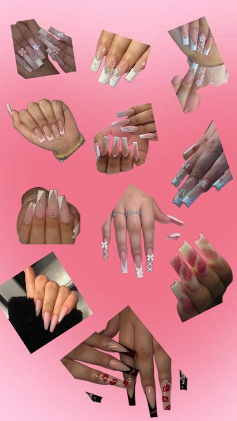 nails 😍😍😍😍😍😍 Nail Inspo Latina, Latina Nails, Sweet 15 Party Ideas Quinceanera, Girly Acrylic, Decal Codes, Cute Simple Nails, Witch Craft, Girly Acrylic Nails, Cute Acrylic Nail Designs