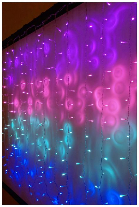 Mermaid Curtains, Mermaid Room Decor, Unicorn Rooms, Unicorn Room, Unicorn Bedroom, Mermaid Bedroom, Led Curtain Lights, String Curtains, Mermaid Room