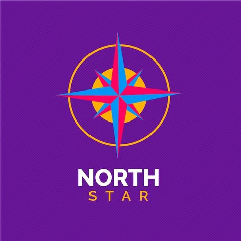 Free vector gradient north star logo tem... | Free Vector #Freepik #freevector #space-logo #star-logo #logo #logo-templates North Star Logo, Logo Star, Wood Badge, Space Logo, Vector Gradient, Star Show, Car Logo, Star Logo, Space Stars