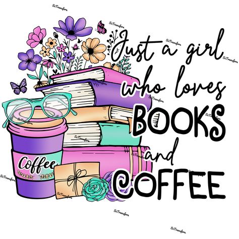 Coffee Sublimation, Diy Sublimation, Books And Coffee, Coffee Png, Book Wall, Sublimation Mugs, Sublimation Prints, Design Girl, Sublimation Paper