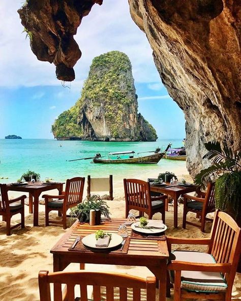 The Grotto Restaurant |  Pilotmadeleine Say Yes To Adventure Thailand Travel Destinations, The Grotto, Thailand Vacation, Thailand Phuket, Thailand Photos, Krabi Thailand, Visit Thailand, Destination Voyage, Phuket Thailand