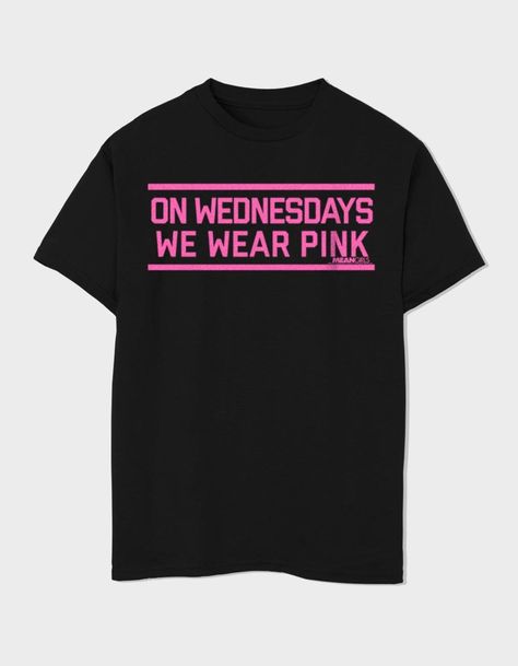 You Cannot Sit With Us Unless You Are Wearing One Of These Officially Licensed Mean Girls Graphic Tees, Hoodies, And Sweatshirts. Remember, On Wednesdays We Wear Pink! 100% Cotton. Prewashed For Minimal Shrinkage. Machine Washable. Printed In The U.s.a.this Item Is Unisex Kids Fit And Sizing.officially Licensed.this Item Is Made To Order And May Take A Few Extra Days To Process. All Other Products In Your Order Will Be Shipped Separately. | Mean Girls We Wear Pink Stripes Unisex Kids Tee Overalls Boys, Chino Pants Women, Wwe T Shirts, Wednesdays We Wear Pink, Graphic Trends, Hoodies And Sweatshirts, Boys Graphic Tee, Girls Graphic Tee, Girls Blouse