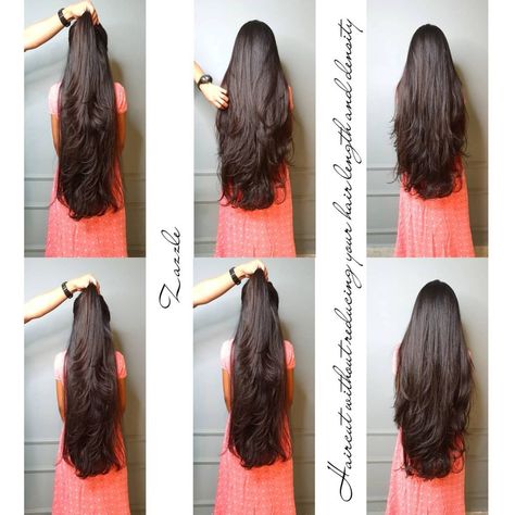 Long Haircut Waist Length, Layer Haircut For Long Hair Indian, Feather Haircut Long Indian, Super Long Hair With Layers Straight, Indian Haircut For Women Long Hair, Haircut For Very Long Hair, Indian Haircut For Women, Haircut For Indian Women, U Cut Hairstyle Long Hair