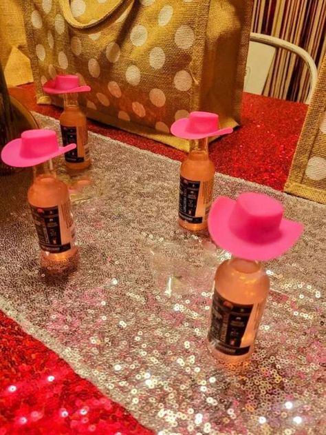 Mini Cowboy Hat, Pink Plastic Mini Party Hat, Party Favors, Little Cowboy Hat, Suitable For Party Accessories, Doll Decoration, Game Cake Decoration, Wine Bottle Decoration, Diy Crafts | SHEIN USA Cowgirl Bachelorette Party Favors, Mini Cowboy Hats, Disco Cowgirl Bachelorette Party, Cowgirl Bridal Shower, Disco Cowgirl Bachelorette, Decorated Liquor Bottles, Mini Alcohol Bottles, Mini Cowboy Hat, Cowgirl Bachelorette Party