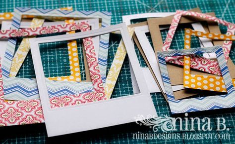 Crafting in Croatia: How To Make a Polaroid Frame Polaroid Crafts, Polaroid Instax Mini, Polaroid Display, Polaroid Diy, Polaroid Frames, Instax Frame, Polaroid Picture Frame, Mini Polaroid, Scrapbook Pictures