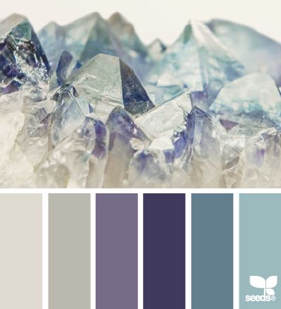 Mineral tones... Purple Wall, Design Seeds, Blue And Grey, Color Stories, New Wall, Colour Schemes, Bedroom Colors, Color Pallets, Astrology Signs