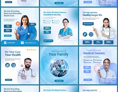 OrelyTim on Behance Doctors Day Social Media Post, Medical Banner Design Ideas, Doctors Social Media Posts, Pharma Social Media Post, Medical Social Media Post Design, Hiring Poster, Best Doctors, Social Media Banner, Medical Center