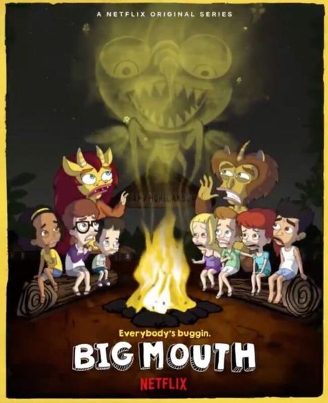 Big Mouth Season 4 Big Mouth Poster, Bigmouth Fanart, Y2k Poster, Chill Wallpaper, Fred Armisen, Y2k Posters, Kids Growing Up, Big Mouth, Official Trailer