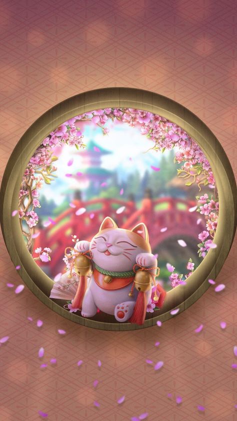 Lucky Cat Wallpaper Iphone, Maneki Neko Wallpaper, Lucky Cat Wallpaper, Seekers Notes, Ganesha Art Illustration, Home Screen Lock Screen, Joker Tattoo Design, Cat Wallpapers, Pixel Art Landscape