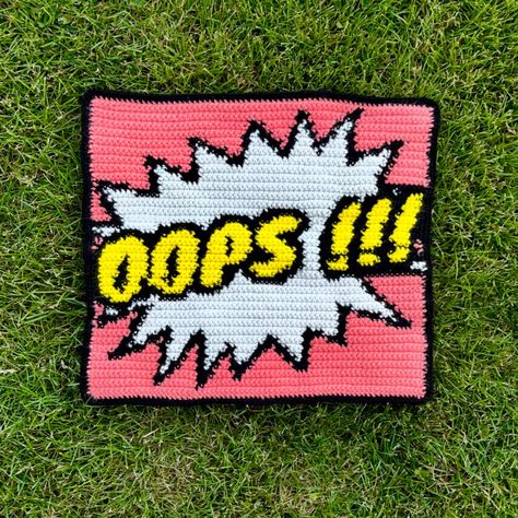 oops !!! #tapestrycrochet #crochet Crochet Funny, Funny Crochet, Crochet Humor, Crochet Tapestry, Tapestry Crochet, Comic Illustration, Crochet Projects, Comic Books, Lily